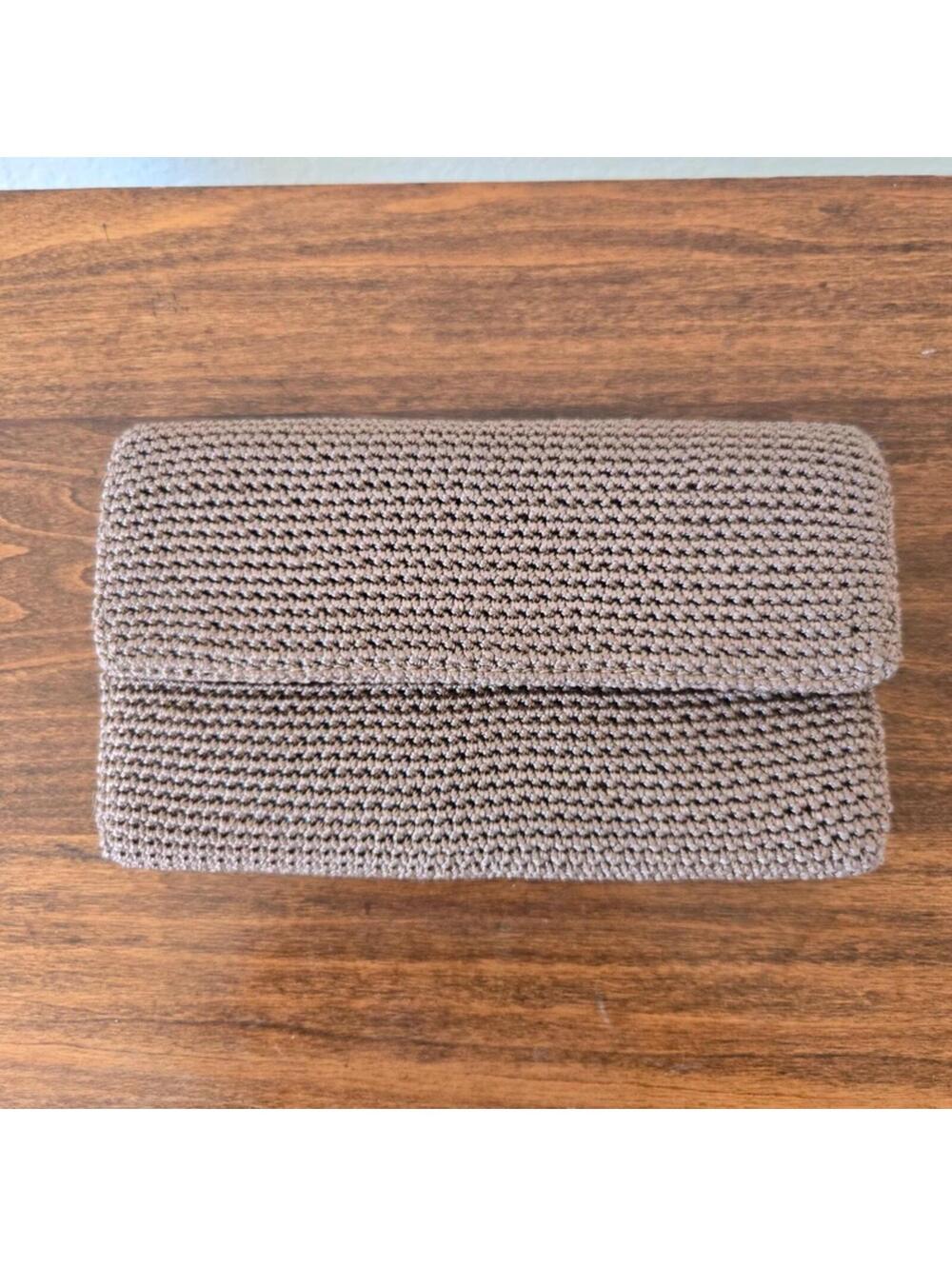 The Sak Crocheted Clutch Minimalist Wallet Handbag